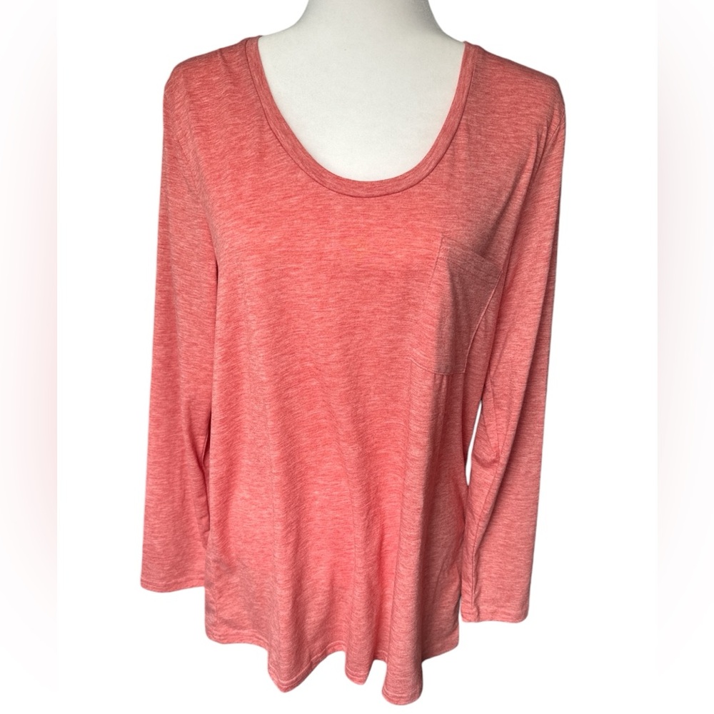 Mancreda, New With Tag Long sleeved rover heathered peach Top , Size Medium